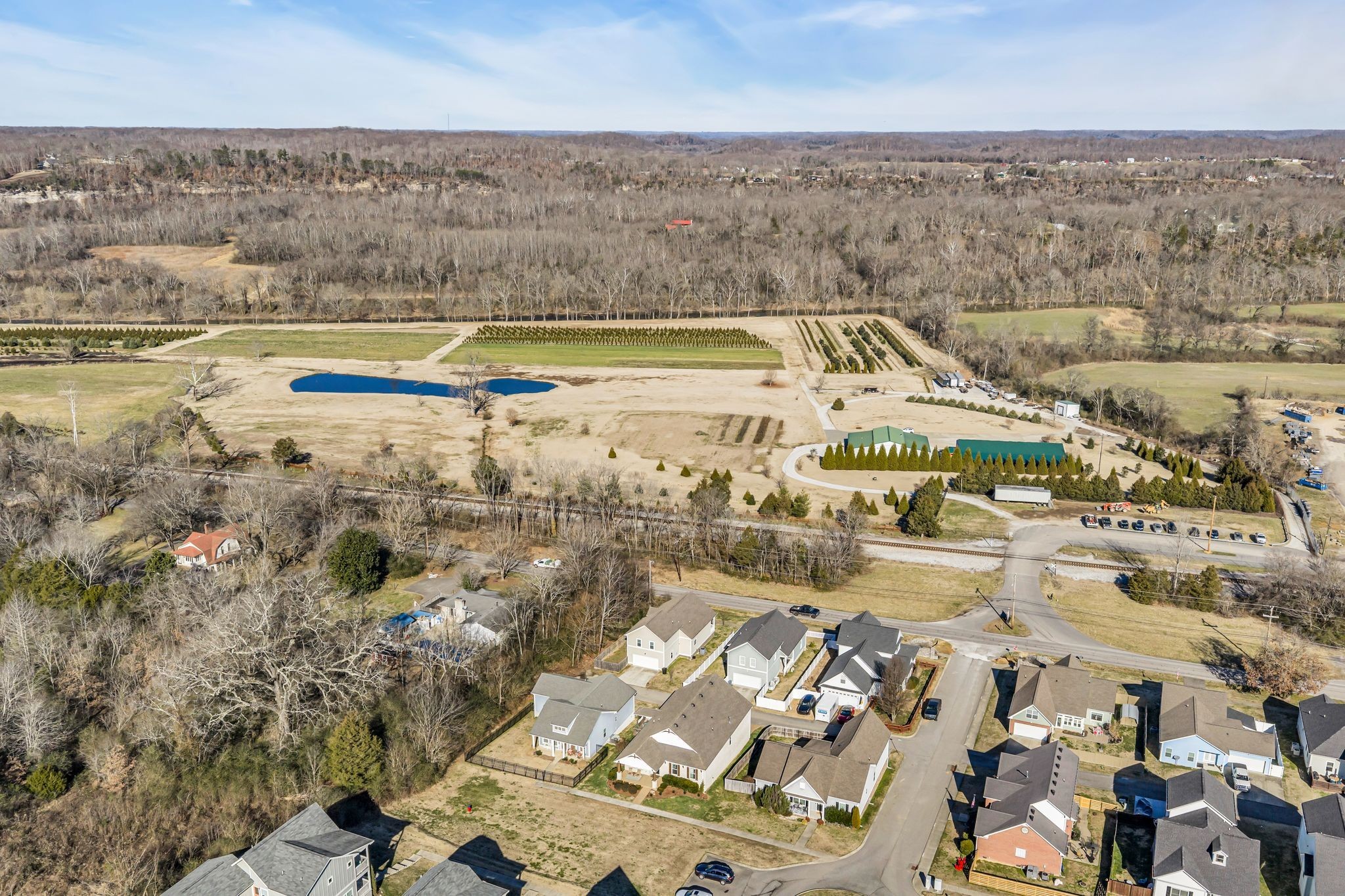 111 Ellersly Way Kingston Springs, TN 37082 - Photo 45 of 46 an aerial view of residential houses with outdoor space