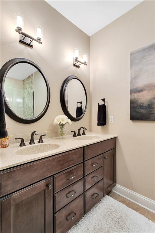 100 Meadow Road Irwin, PA 15642 - Photo 17 of 25 Master Bath Double Vanity with Lots of Storage and 3pc Oil Rubbed Bronze Fixtures.