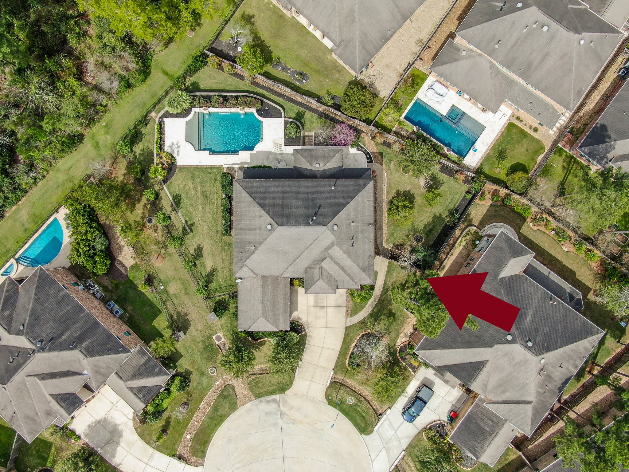 23219 Belted Kingfisher Trail Spring, TX 77389 - Photo 40 of 43 an aerial view of a house with a yard