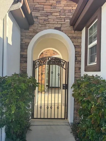 a view of front door of house