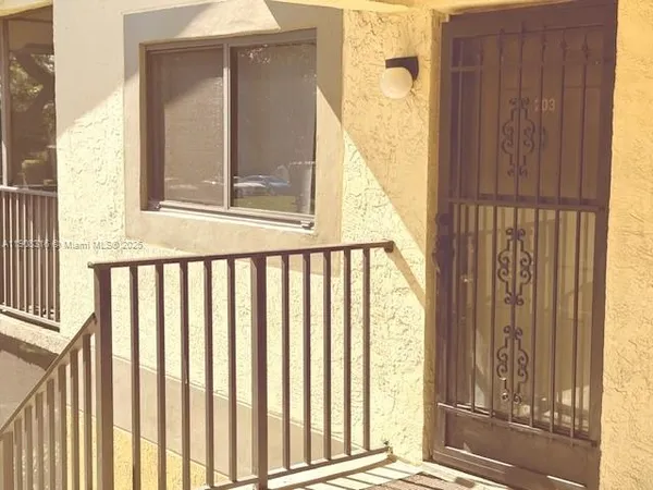 a view of a balcony