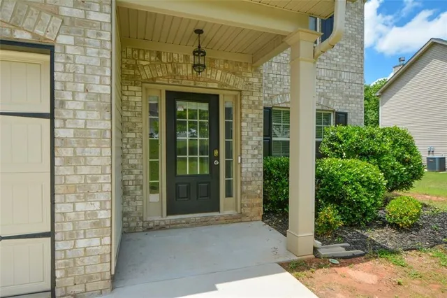 a view of front door of house