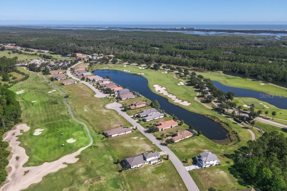 339 Hibiscus Way Palm Coast, FL 32137 - Photo 14 of 16 an aerial view of ocean residential house with outdoor space