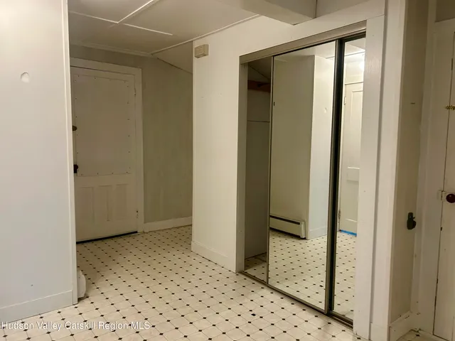 a kitchen with a stove and a microwave