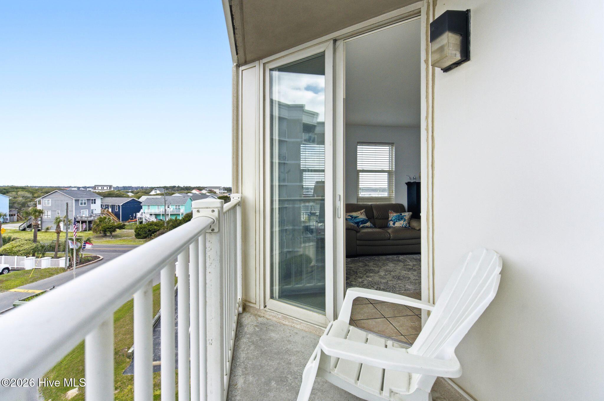 2000 New River Inlet Road, Unit 3201 North Topsail Beach, NC 28460 - Photo 28 of 65 Balcony looking towards Sound