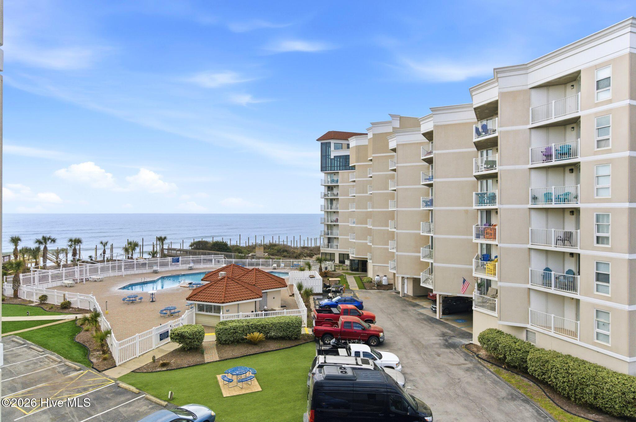 2000 New River Inlet Road, Unit 3201 North Topsail Beach, NC 28460 - Photo 29 of 65 Balcony overlooking the pool