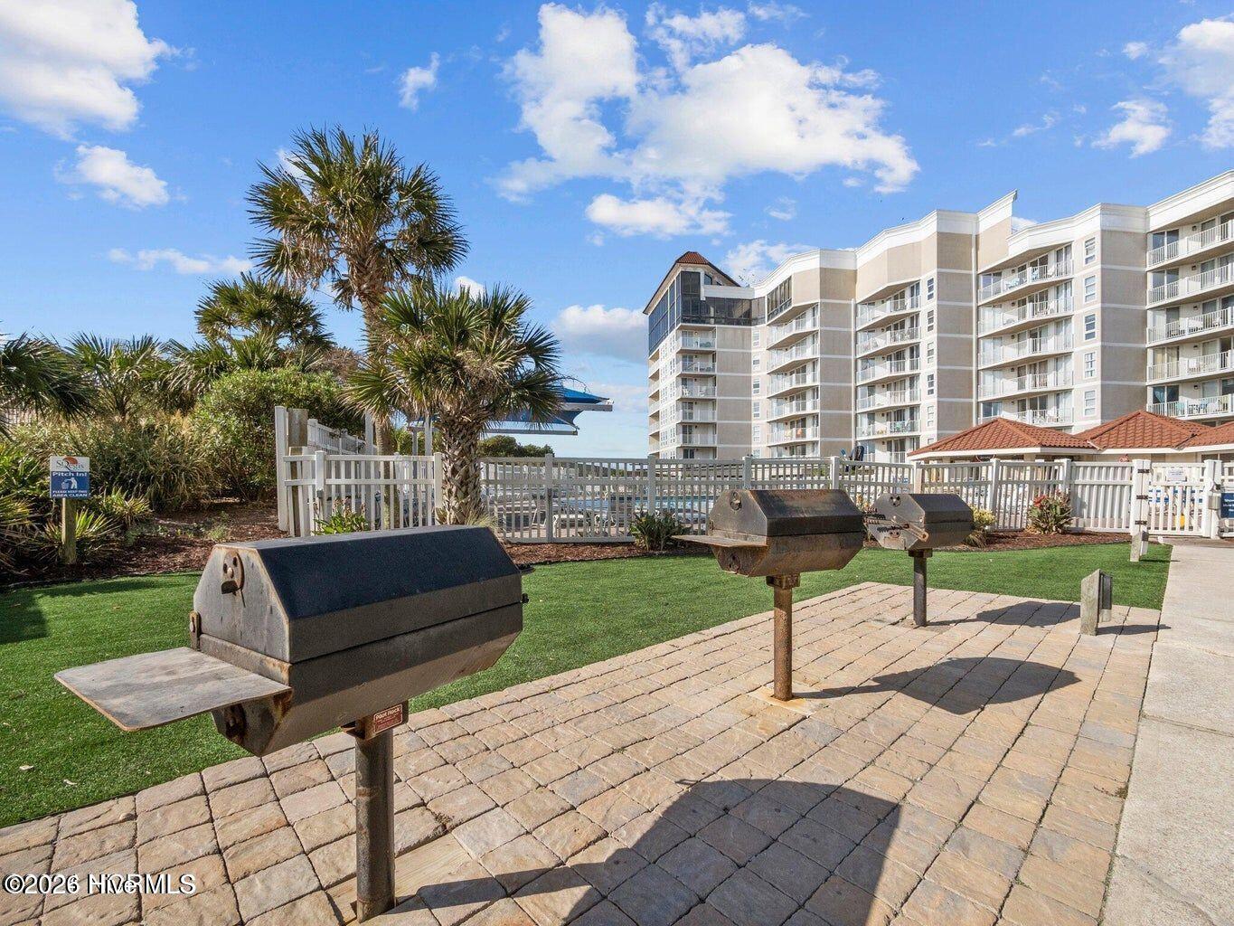 2000 New River Inlet Road, Unit 3201 North Topsail Beach, NC 28460 - Photo 52 of 65 Grilling area