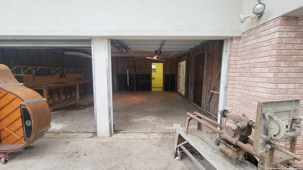 a view of room with stairs