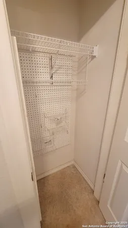 a close view of closet