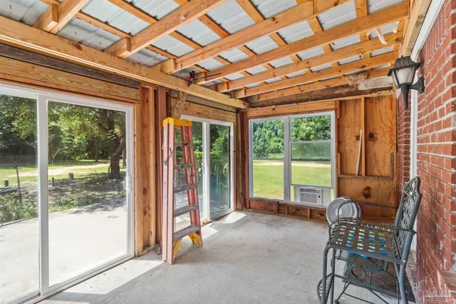 a view of field with trees