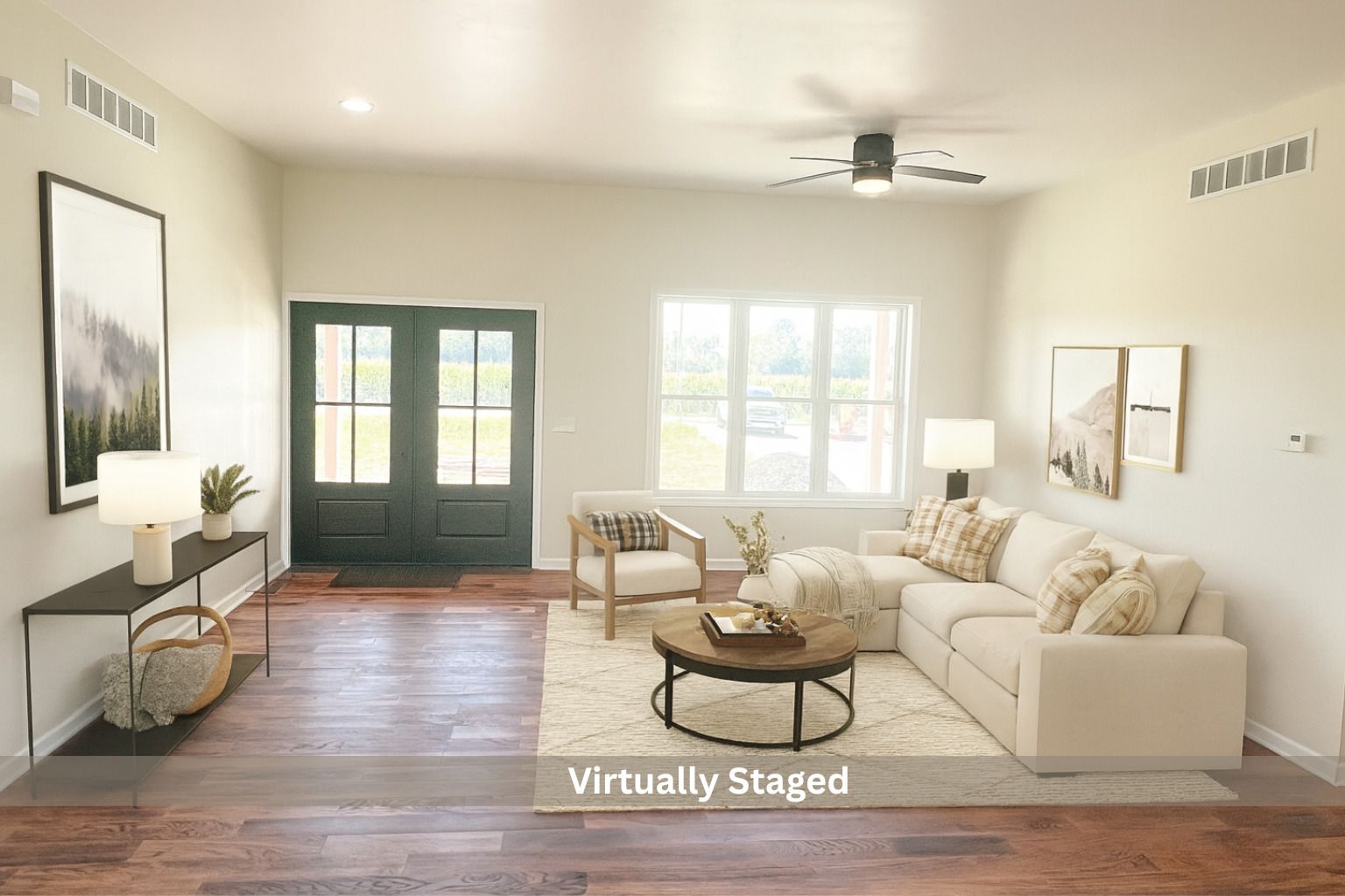 692 Penrose Road Dixon, IL 61021 - Photo 2 of 25 a living room with furniture or couch and a wooden floor