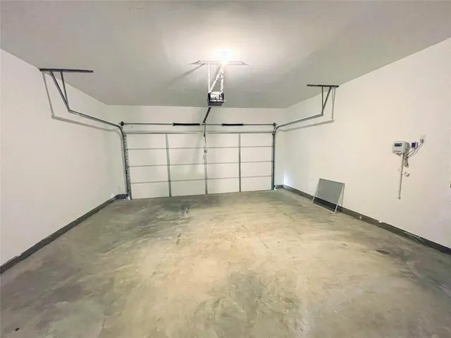 a view of a garage