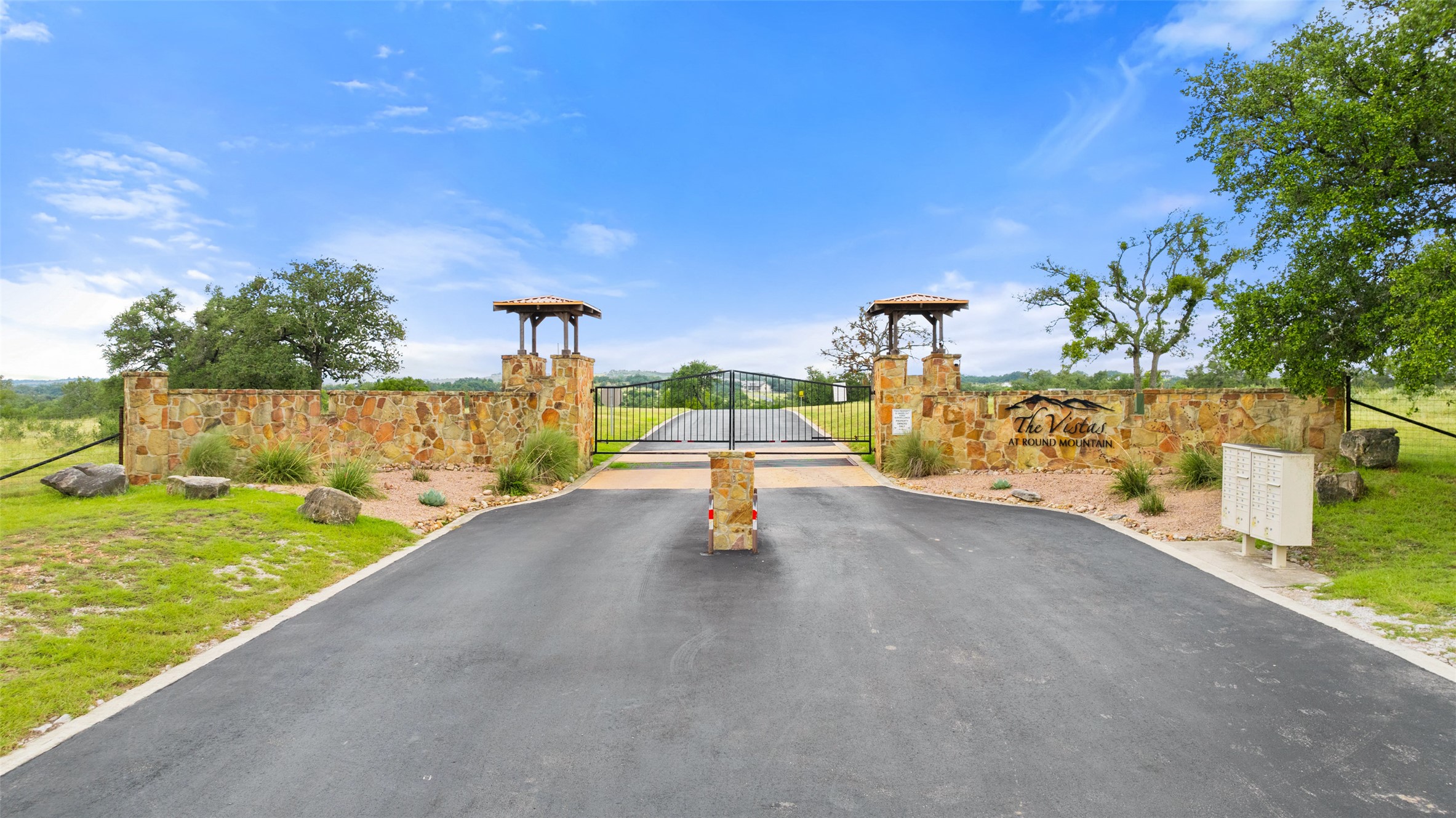 Lot 37 Vista Rdg Drive Round Mountain, TX 78663 - Photo 30 of 30 View of road with a gate
