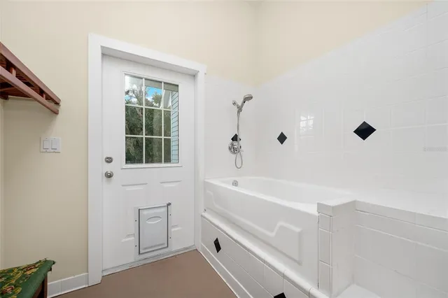 a living room with furniture or couch and a window