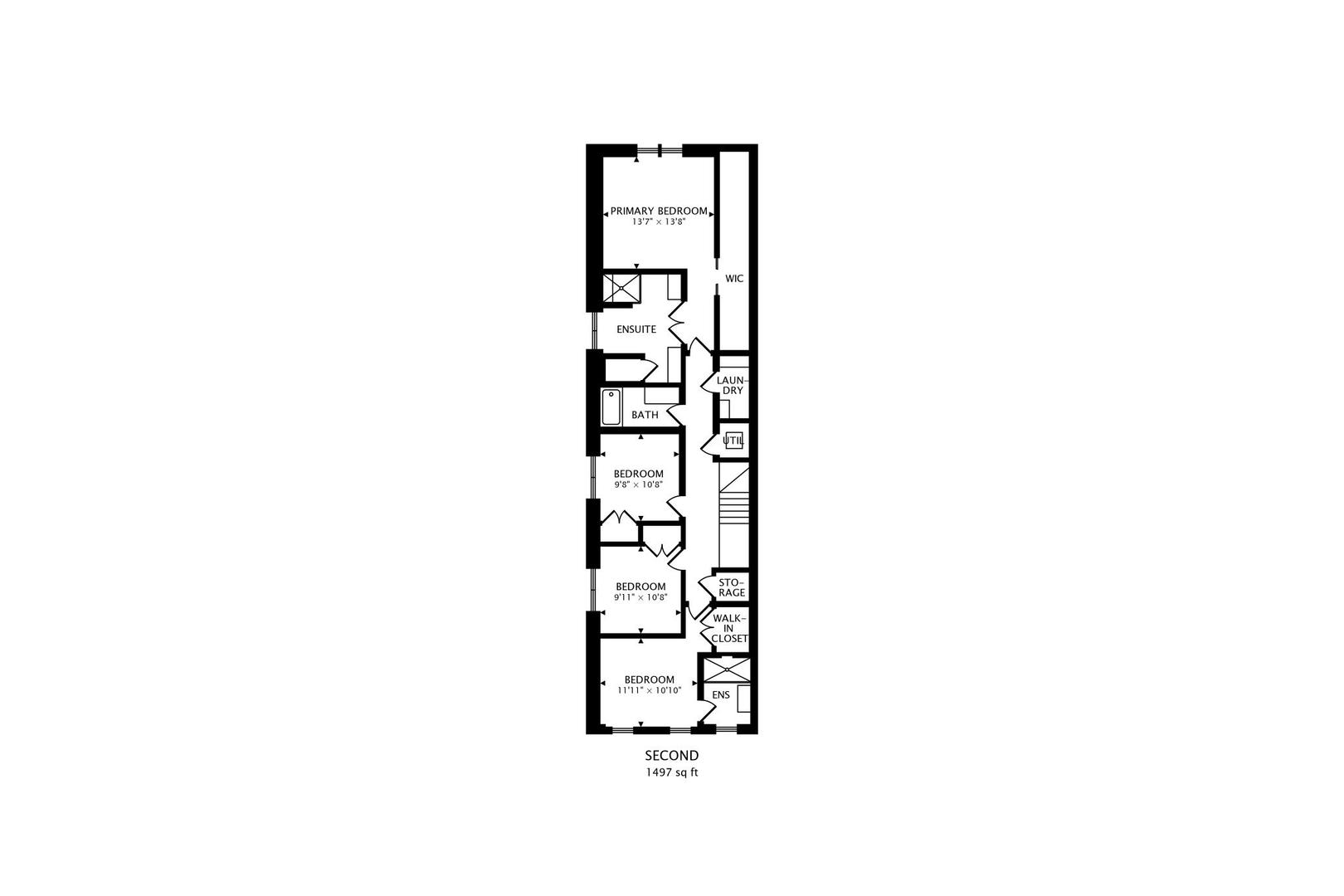 2115 West School Street Chicago, IL 60618 - Photo 5 of 5 a picture of a room with a white wall and a window