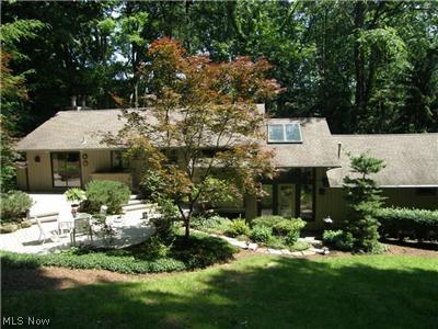 The back of the home offers a serene setting!