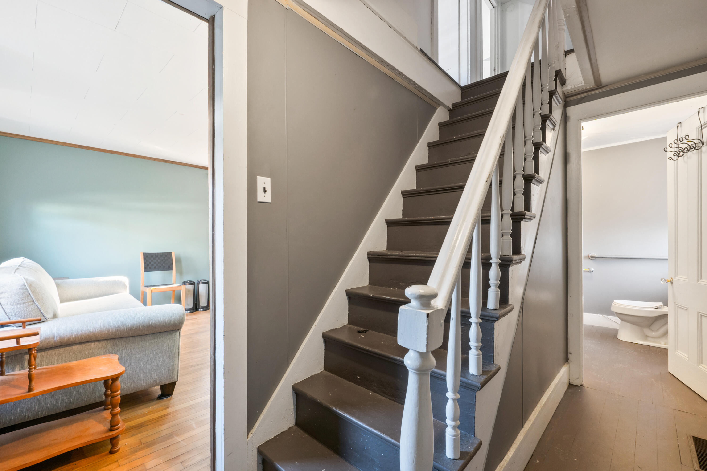 70 Spring Street Gardiner, ME 04345 - Photo 18 of 35 Hall stairway