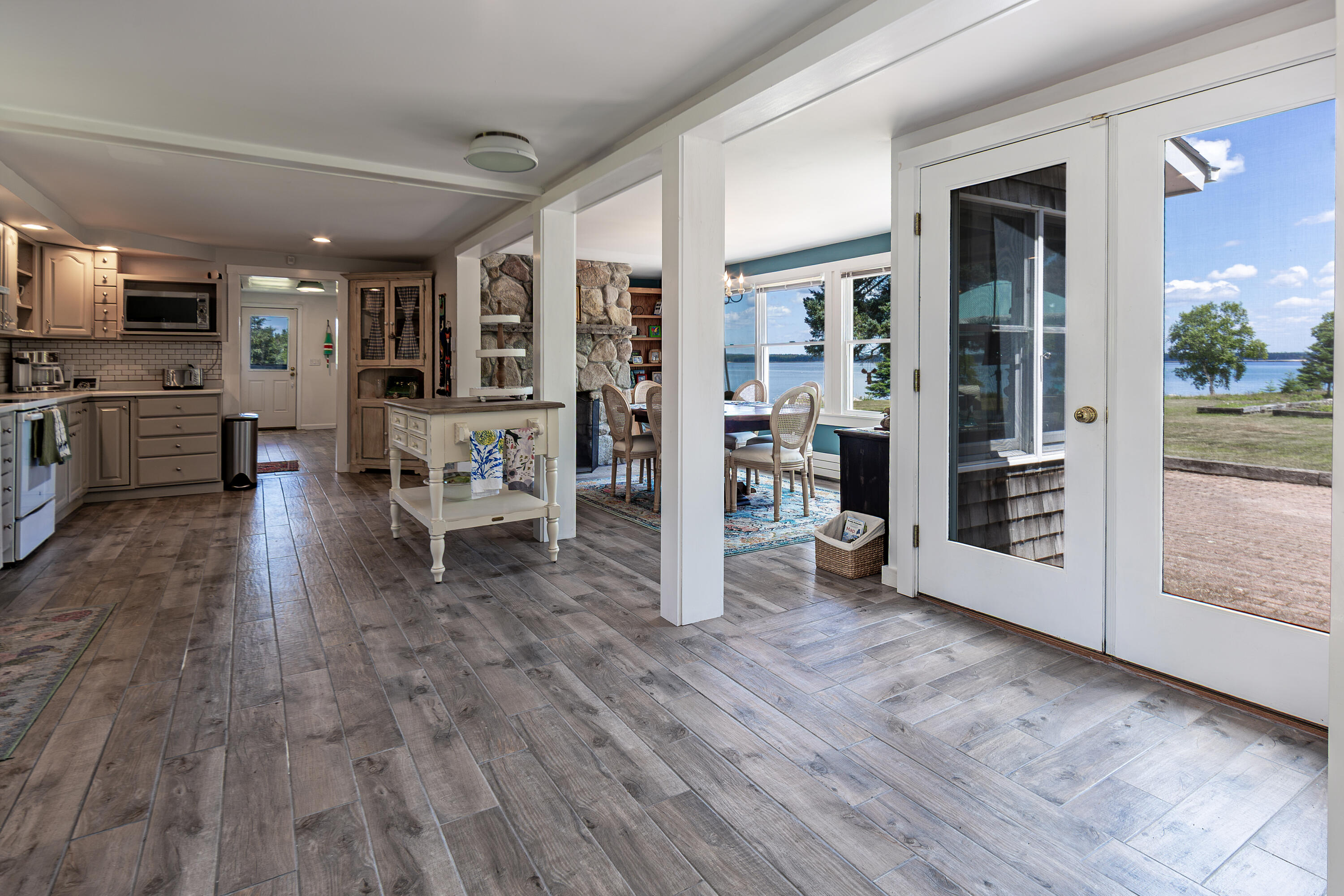 8 Youngs Point Road Gouldsboro, ME 04624 - Photo 14 of 42 Kitchen, dining and entry