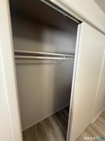 a close view of closet