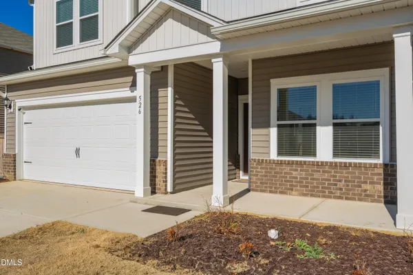 a front view of a house