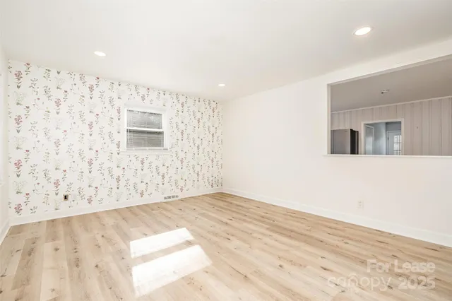 a view of an empty room