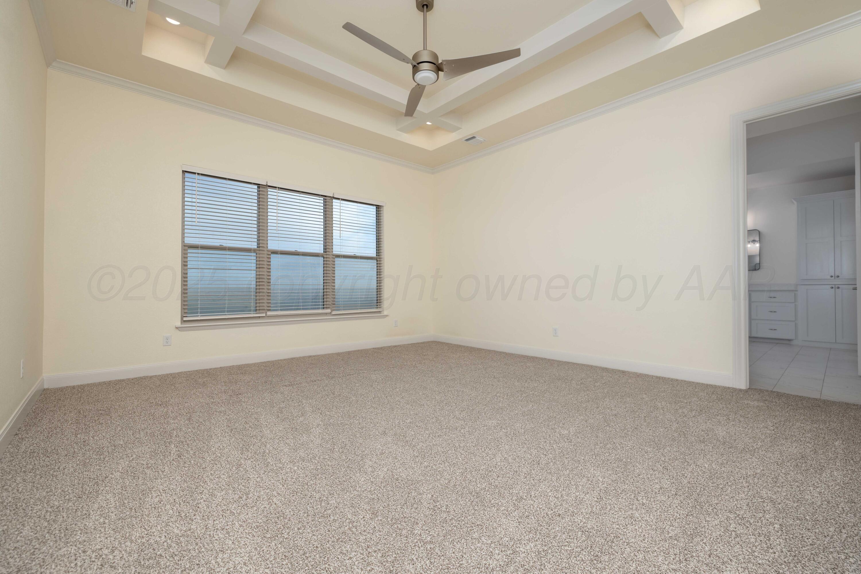 19350 Falcon Ridge Road Amarillo, TX 79124 - Photo 27 of 41 an empty room with windows and ceiling fan