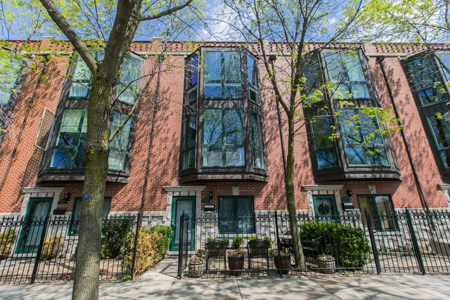 a building view with a outdoor space