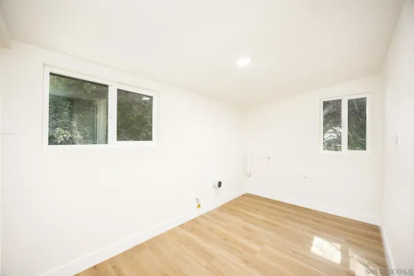 a view of an empty room