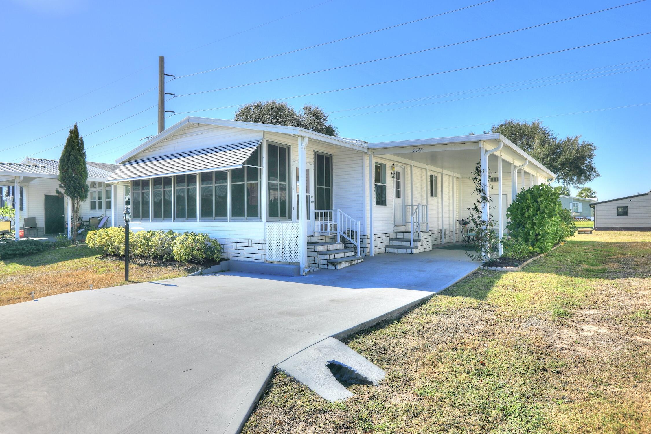 a view of a house with a patio