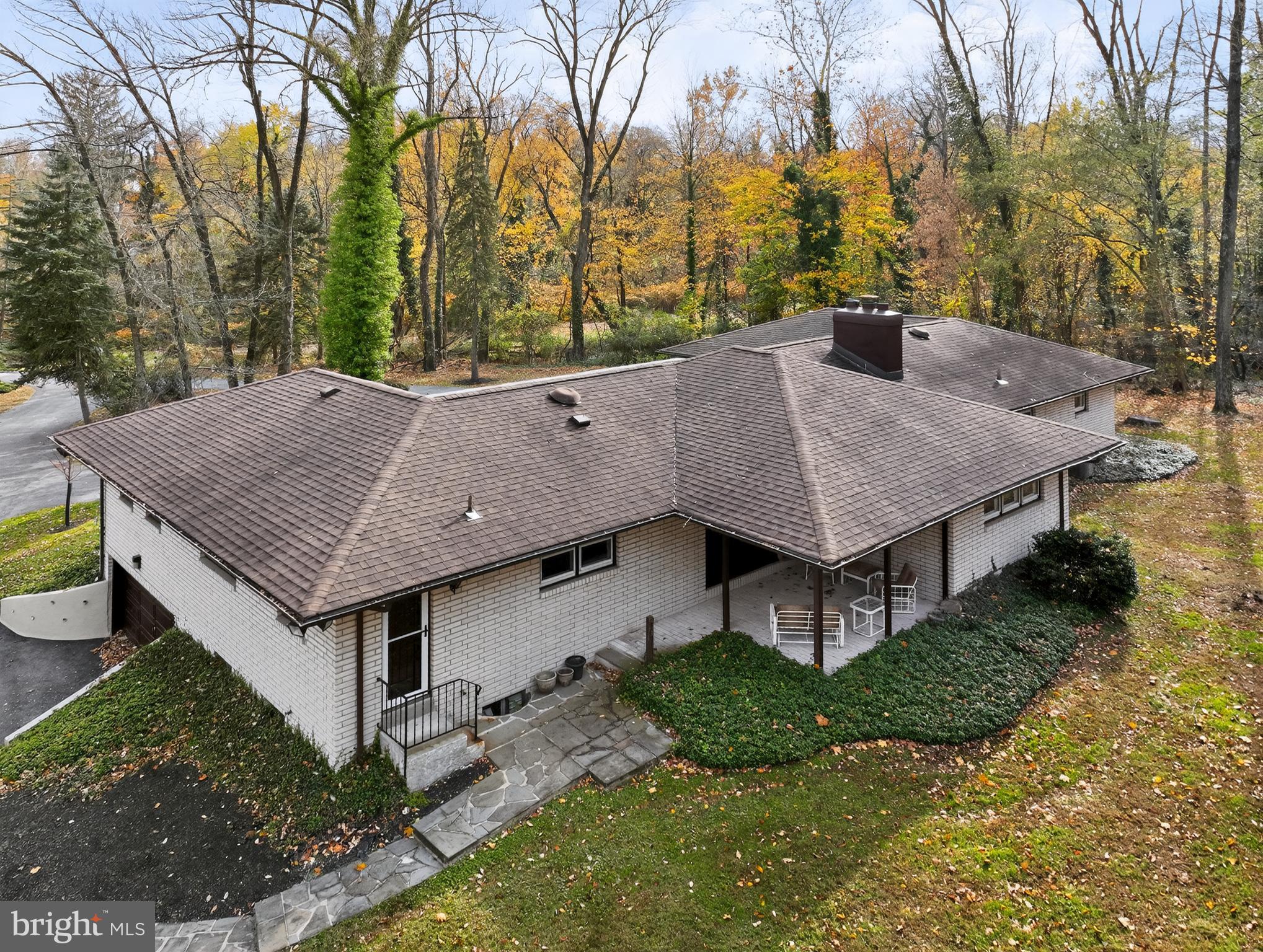 1013 Glen Road Wallingford, PA 19086 - Photo 7 of 45 a aerial view of a house with a yard balcony and seating space