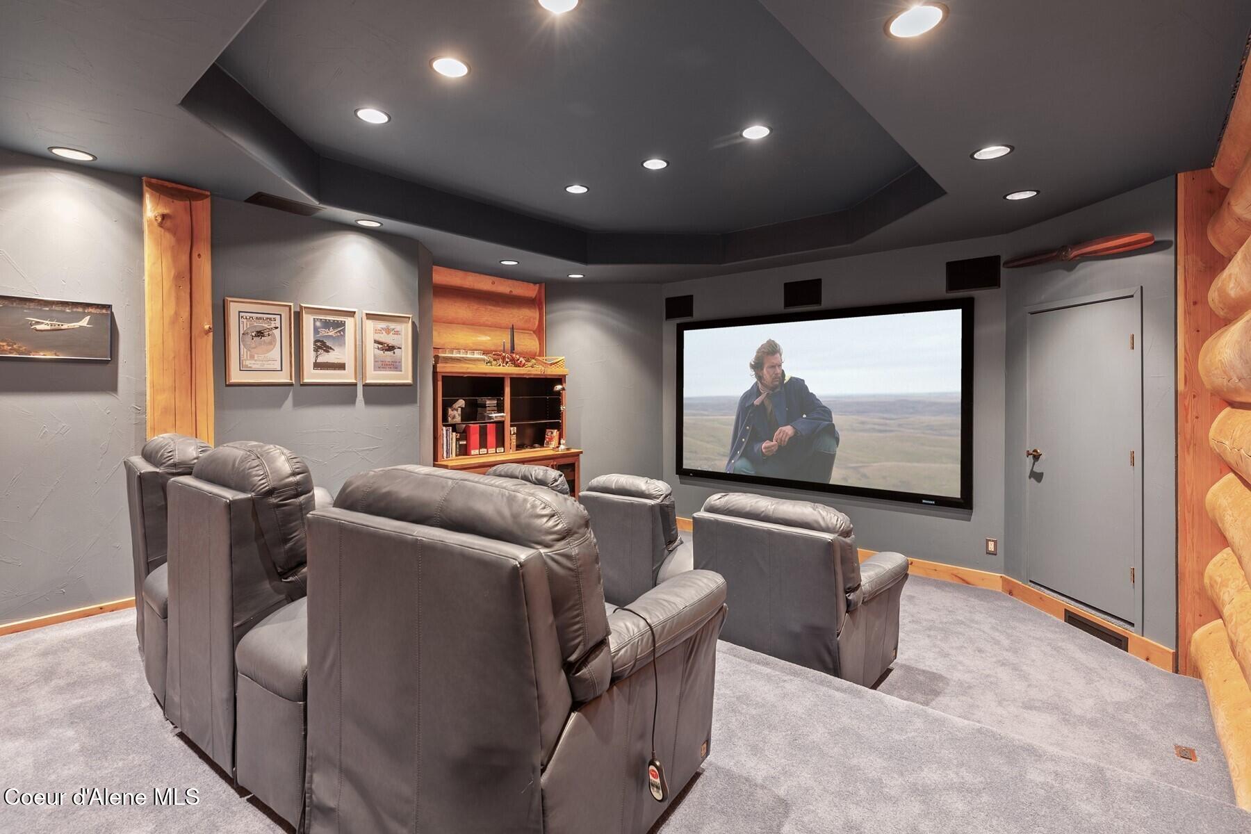 18869 South Trekker Woods Road Coeur D'Alene, ID 83814 - Photo 26 of 78 Main level Theatre Room