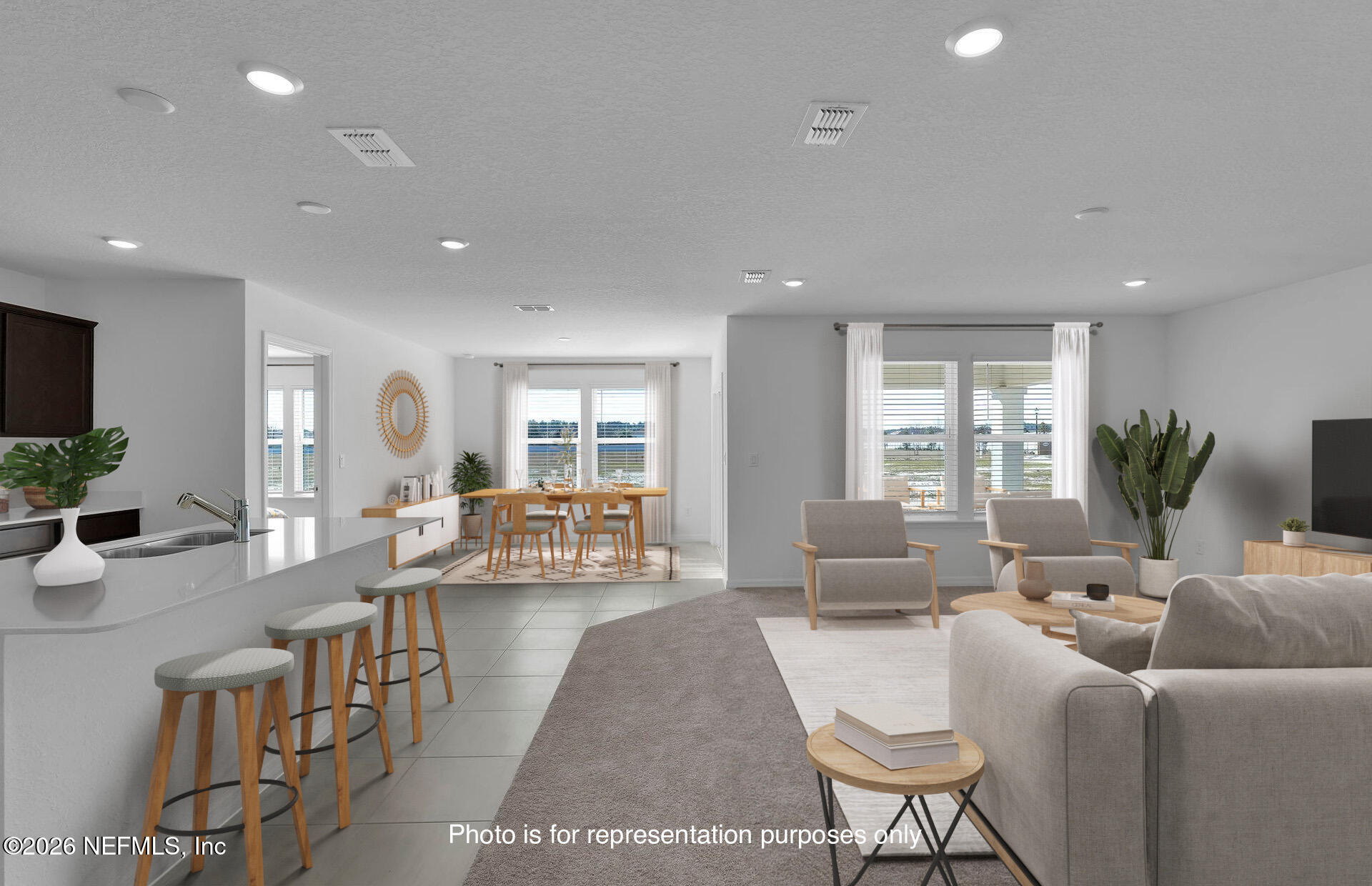 7022 Sandperch Street Jacksonville, FL 32244 - Photo 4 of 29 a living room with furniture potted plant and a large window