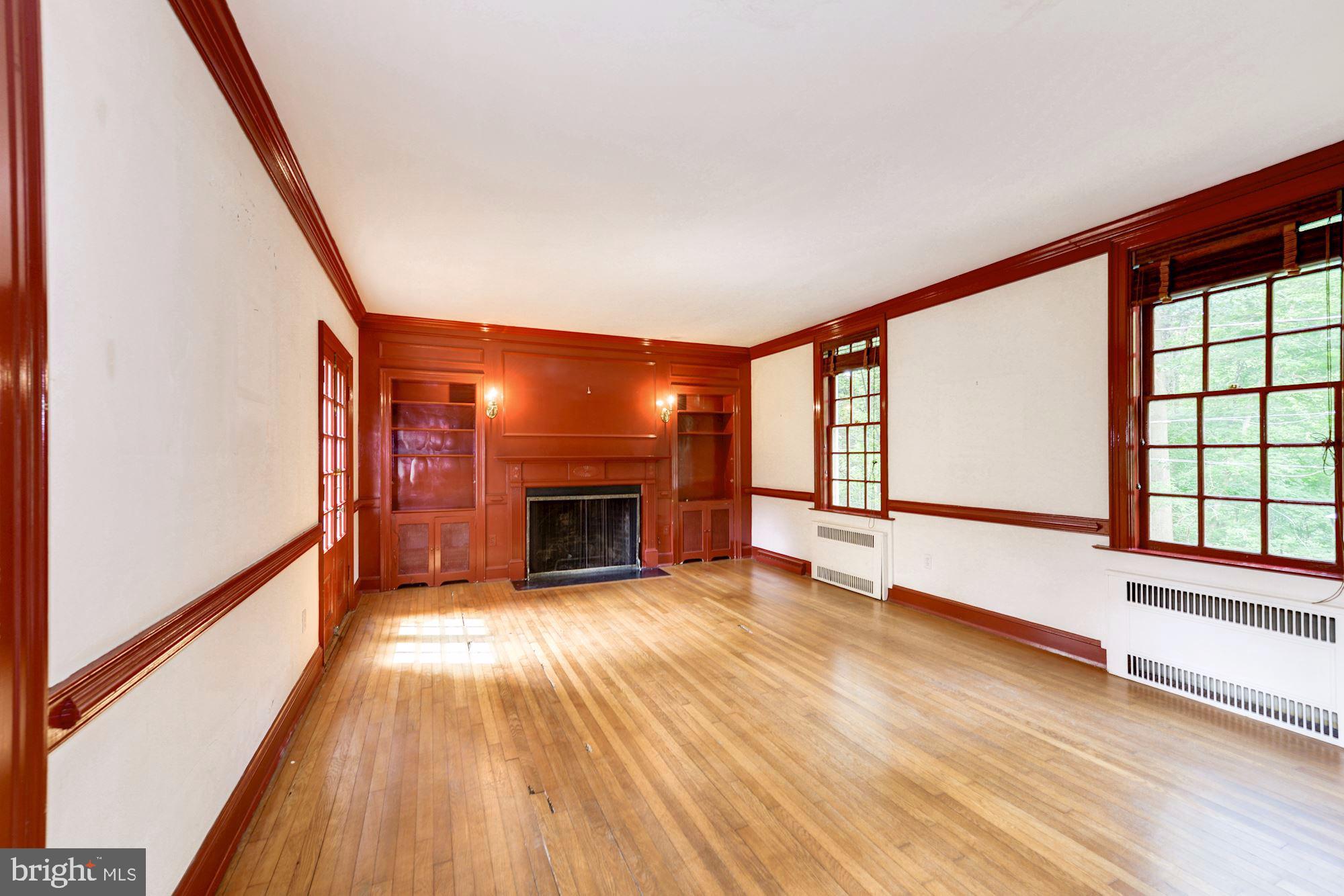 2035 Parkside Drive Northwest Washington, DC 20012 - Photo 5 of 17 Family Room with Wood Burning Fireplace