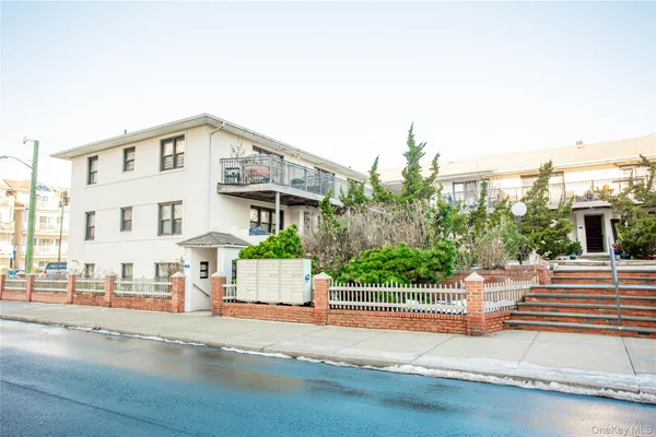 a view of a building with street view