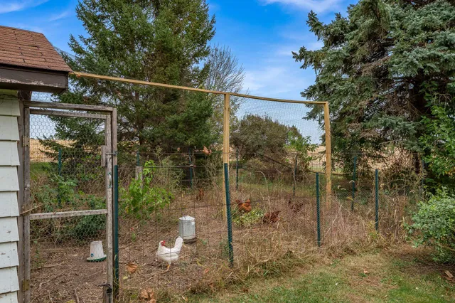 a backyard of a house