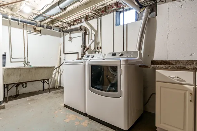 a view of storage and utility room
