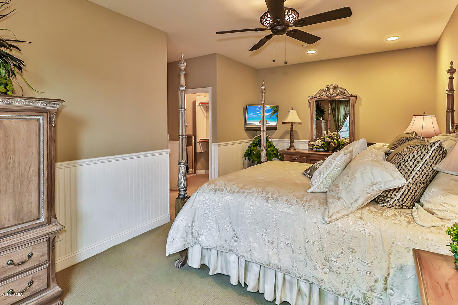 457 Vineyard Drive Simi Valley, CA 93065 - Photo 34 of 65 a bed room with a bed mirror and a window