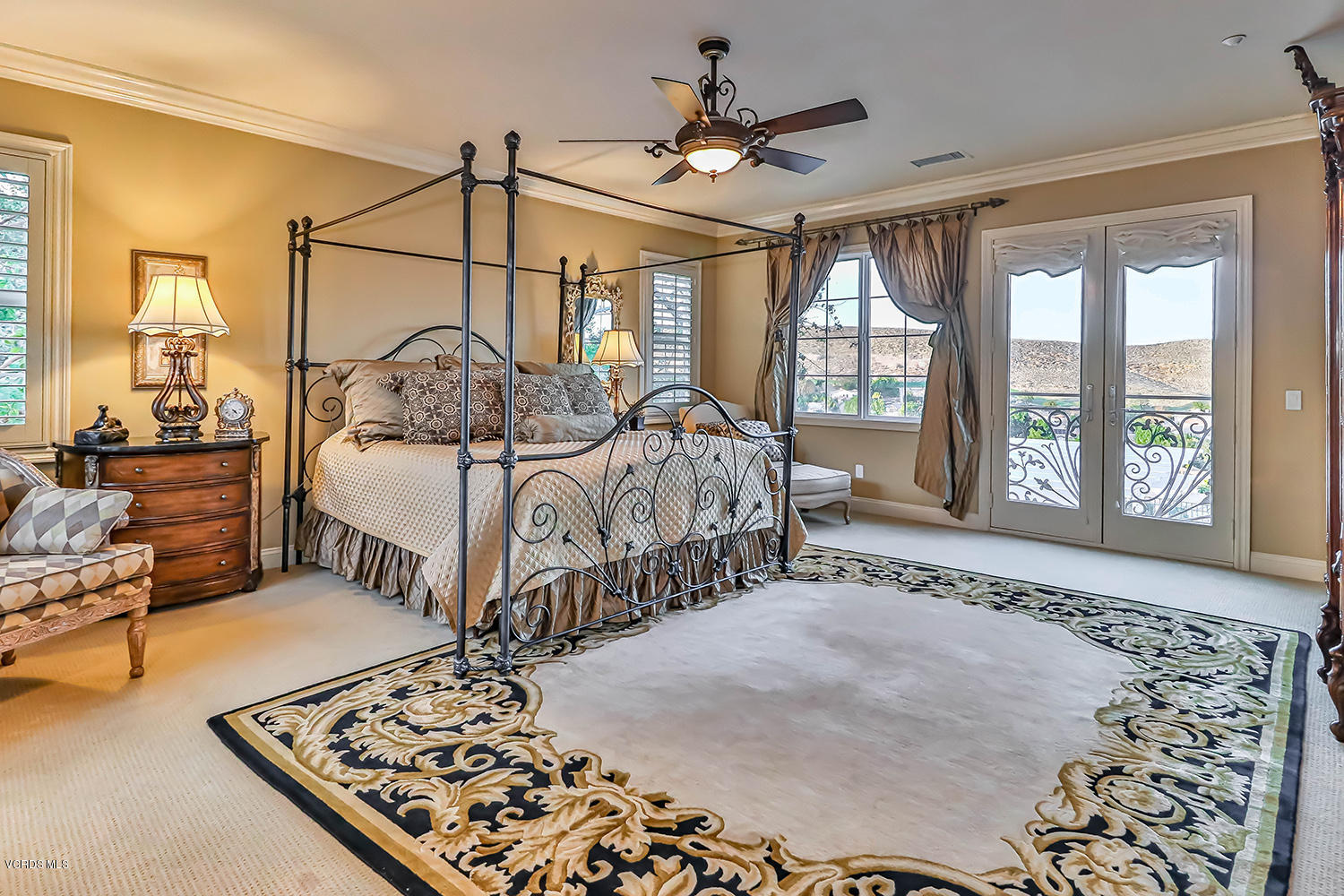 457 Vineyard Drive Simi Valley, CA 93065 - Photo 38 of 65 a bedroom with bed and a large window