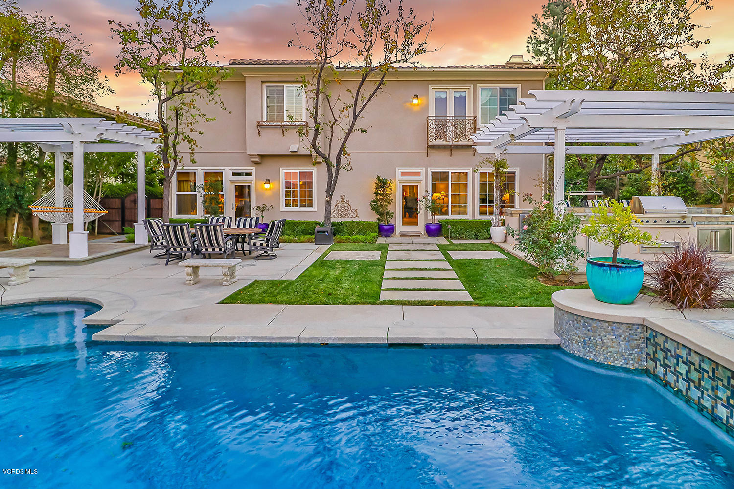 457 Vineyard Drive Simi Valley, CA 93065 - Photo 60 of 65 a view of an house with backyard and sitting area