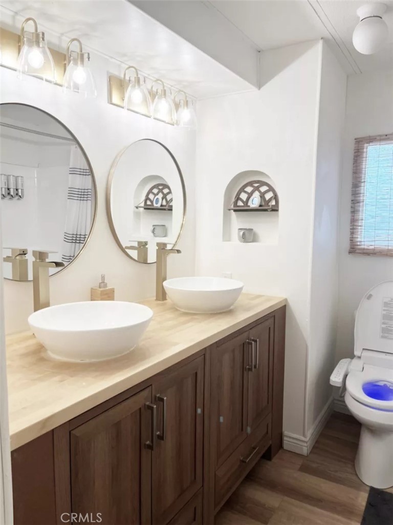 5238 Rice Avenue Joshua Tree, CA 92252 - Photo 31 of 41 a bathroom with a sink and a toilet