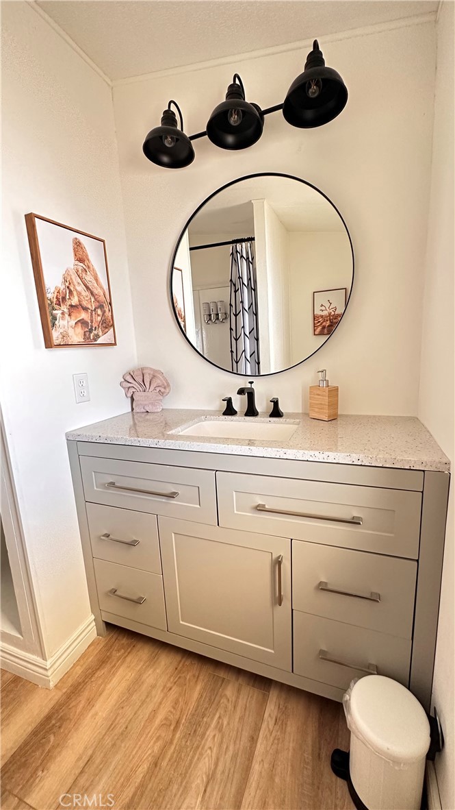 5238 Rice Avenue Joshua Tree, CA 92252 - Photo 33 of 41 a bathroom with a sink and a mirror