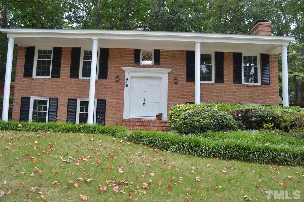 4208 Union Street Raleigh, NC 27609 - Photo 3 of 24 a view of a house with a yard