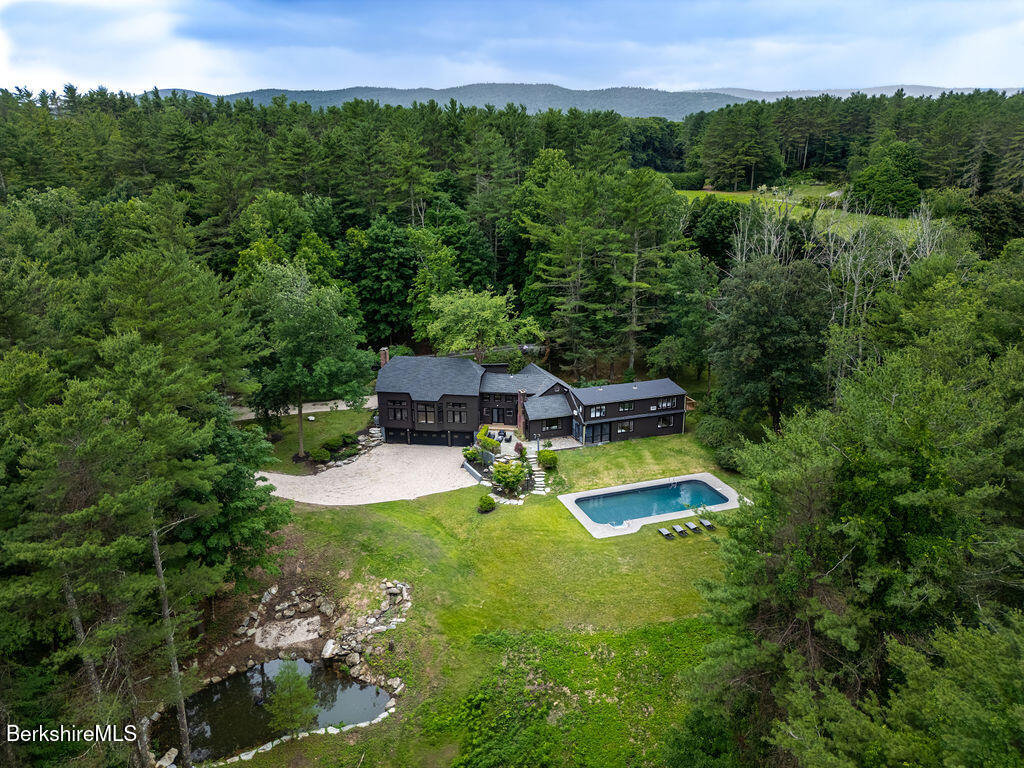 14 Pinecrest Cross Road Egremont, MA 01230 - Photo 36 of 40 an aerial view of a house with a yard