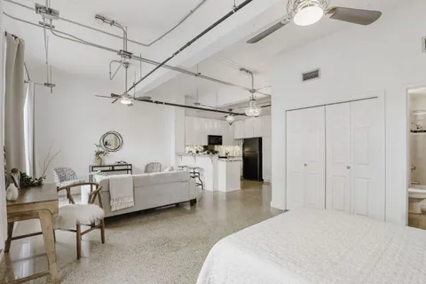 a view of a terrace with seating area