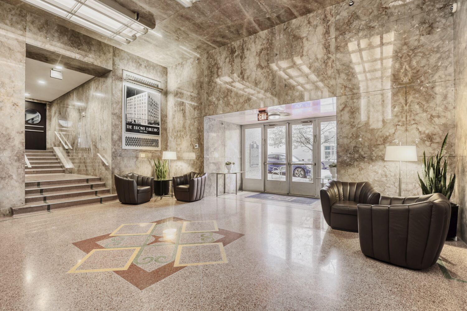 710 Colorado Street, Unit 4G Austin, TX 78701 - Photo 27 of 39 a living room with furniture and a large window