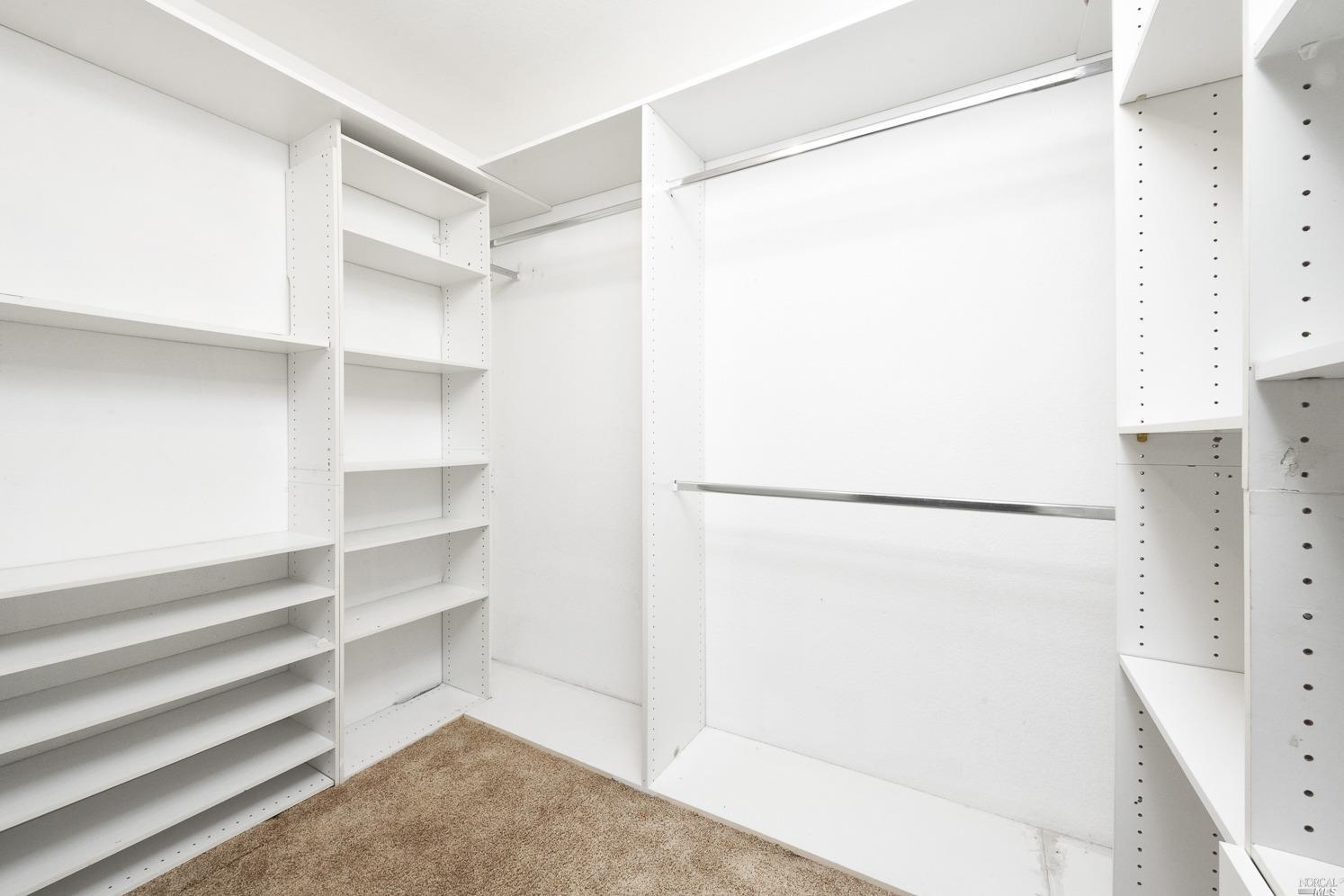 7216 Roxanne Lane Rohnert Park, CA 94928 - Photo 24 of 40 a view of walk in closet with empty racks