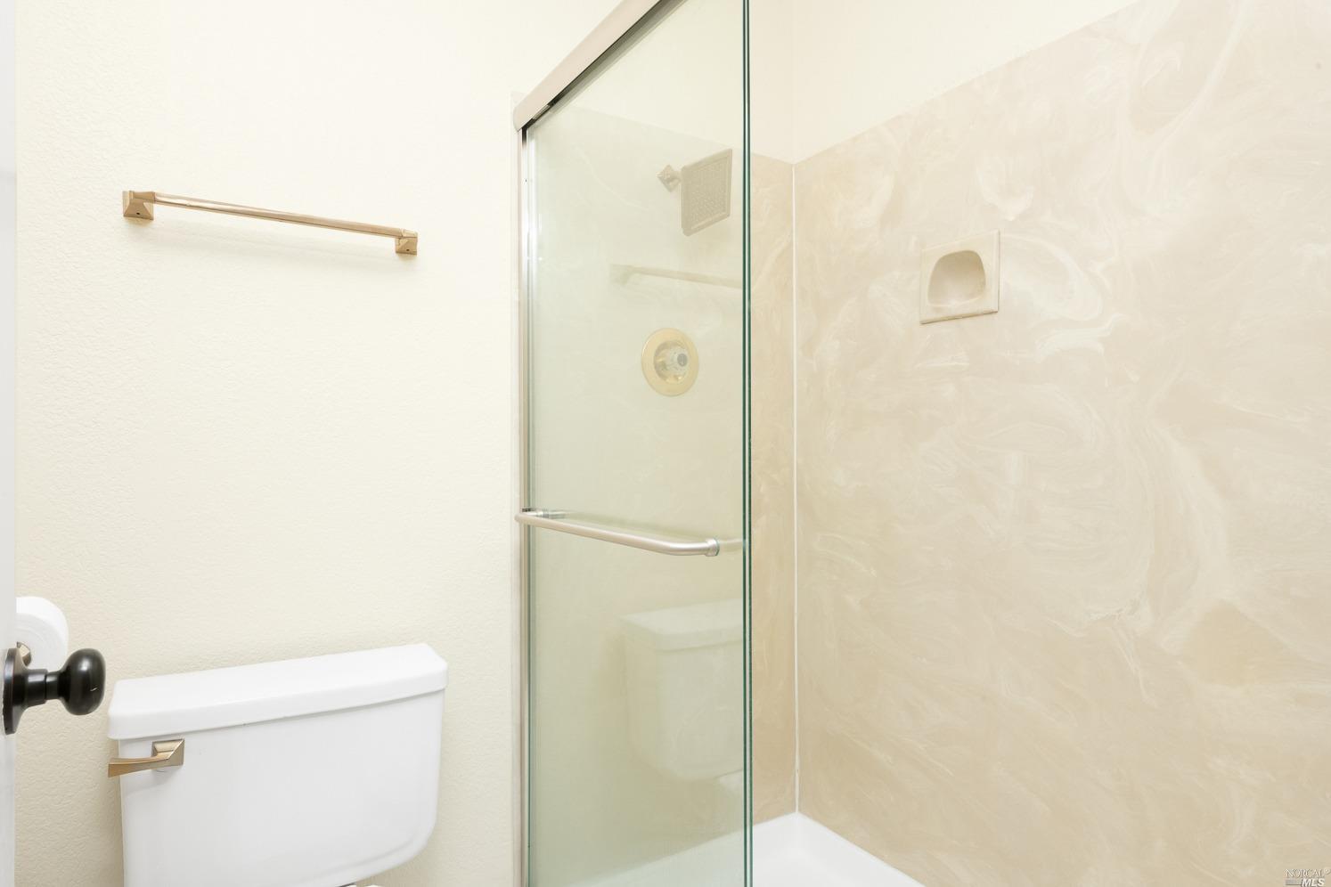 7216 Roxanne Lane Rohnert Park, CA 94928 - Photo 28 of 40 a bathroom with a shower and a toilet