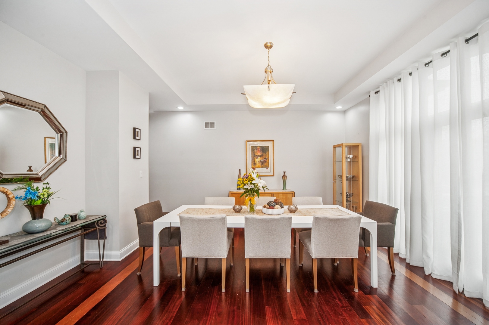865 Ridge Road Highland Park, IL 60035 - Photo 12 of 31 a view of a dining room with furniture and wooden floor