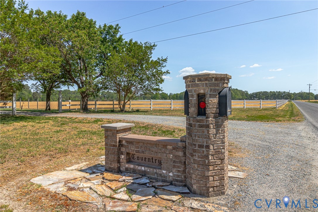 1167 Ottoman Ferry Road Lancaster, VA 22503 - Photo 51 of 52 Brick masonry monument with an integrated mailbox,