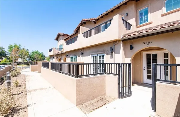 a view of a house with a balcony